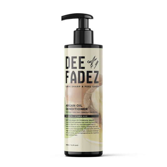 DEE FADEZ ARGAN OIL WITH VITAMIN A & E CONDITIONER FOR PERMED / CURLY HAIR /CHEMICALLY TRATED HAIR