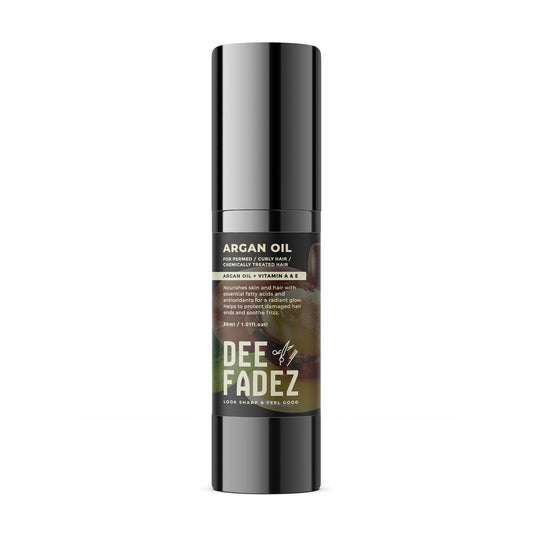 DEE FADEZ ARGAN OIL WITH VITAMIN A & E OIL FOR PERMED / CURLY HAIR / CHEMICALLY TRATED HAIR