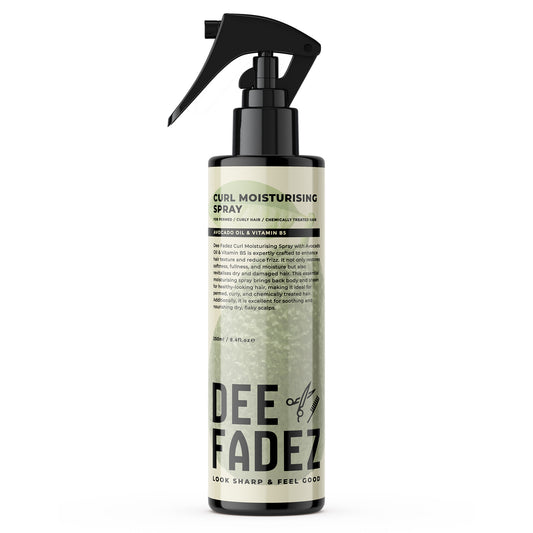 DEE FADEZ CURL MOISTURISER SPRAY WITH AVACADO OIL & VITIMAN B5 FOR PERMED / CURLY HAIR / CHEMICALLY TREATED HAIR